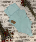 Seafoam Ribbed Square-Neck Bodysuit