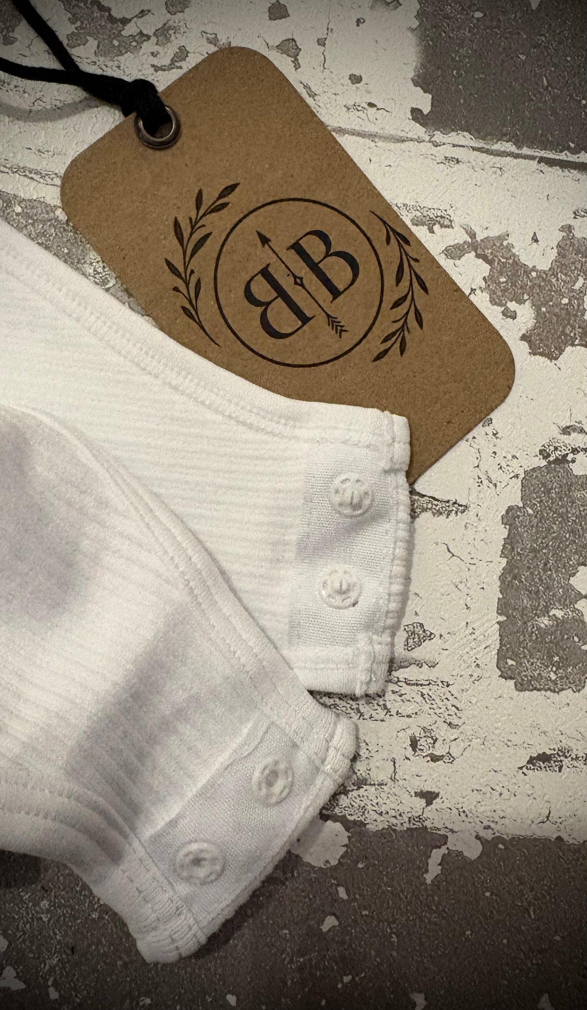 Ivory Ribbed Henley Bodysuit