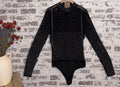 Ban Jul Rhinestone Mesh Bodysuit | Preloved