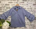The Juliette Ruffle Sleeve Button-Down