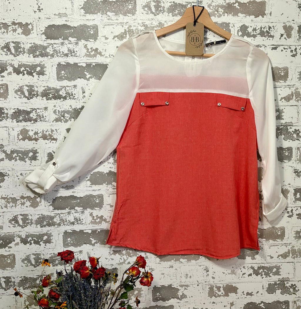 The Coral Muse Blouse