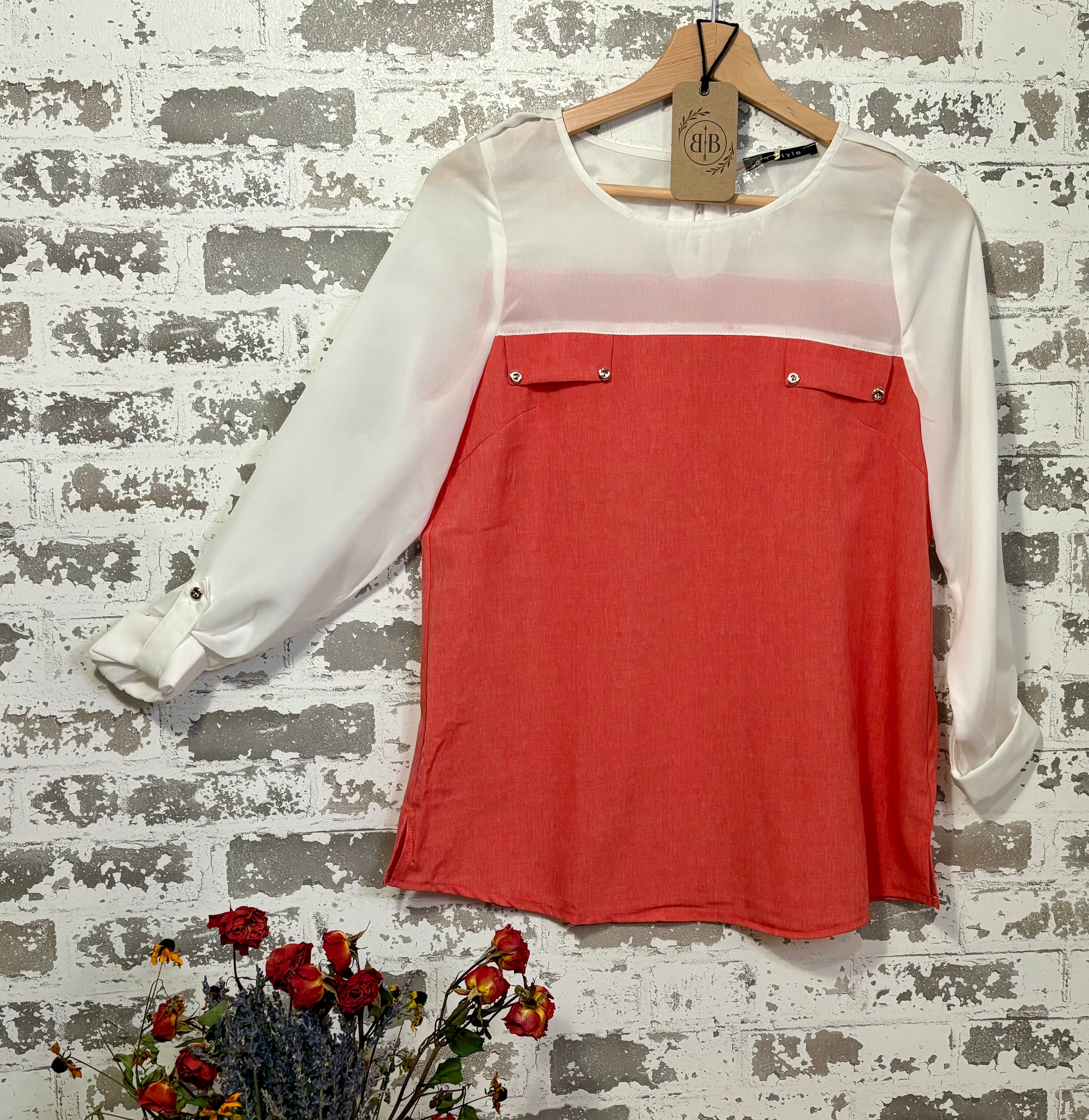 The Coral Muse Blouse