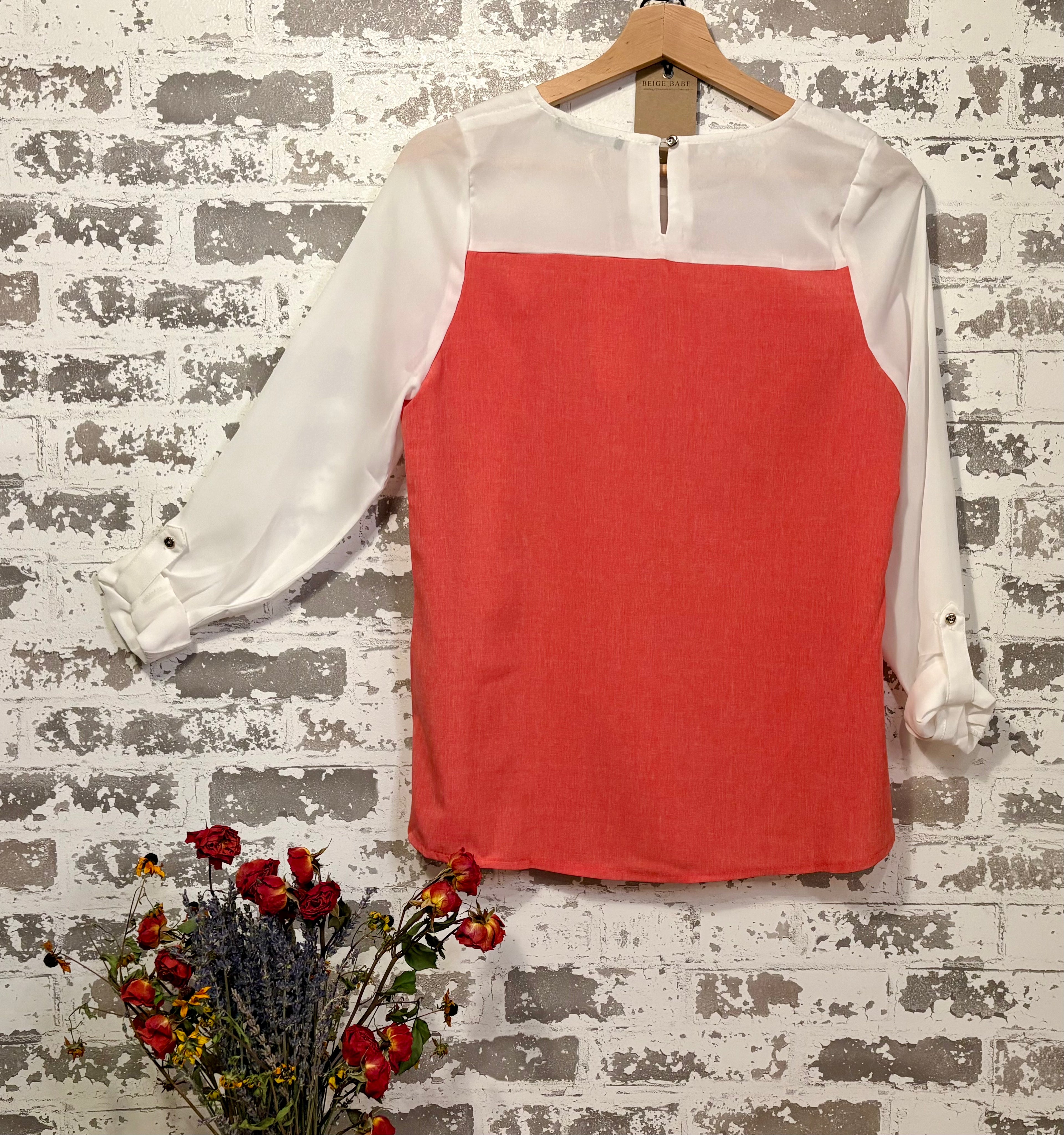 The Coral Muse Blouse