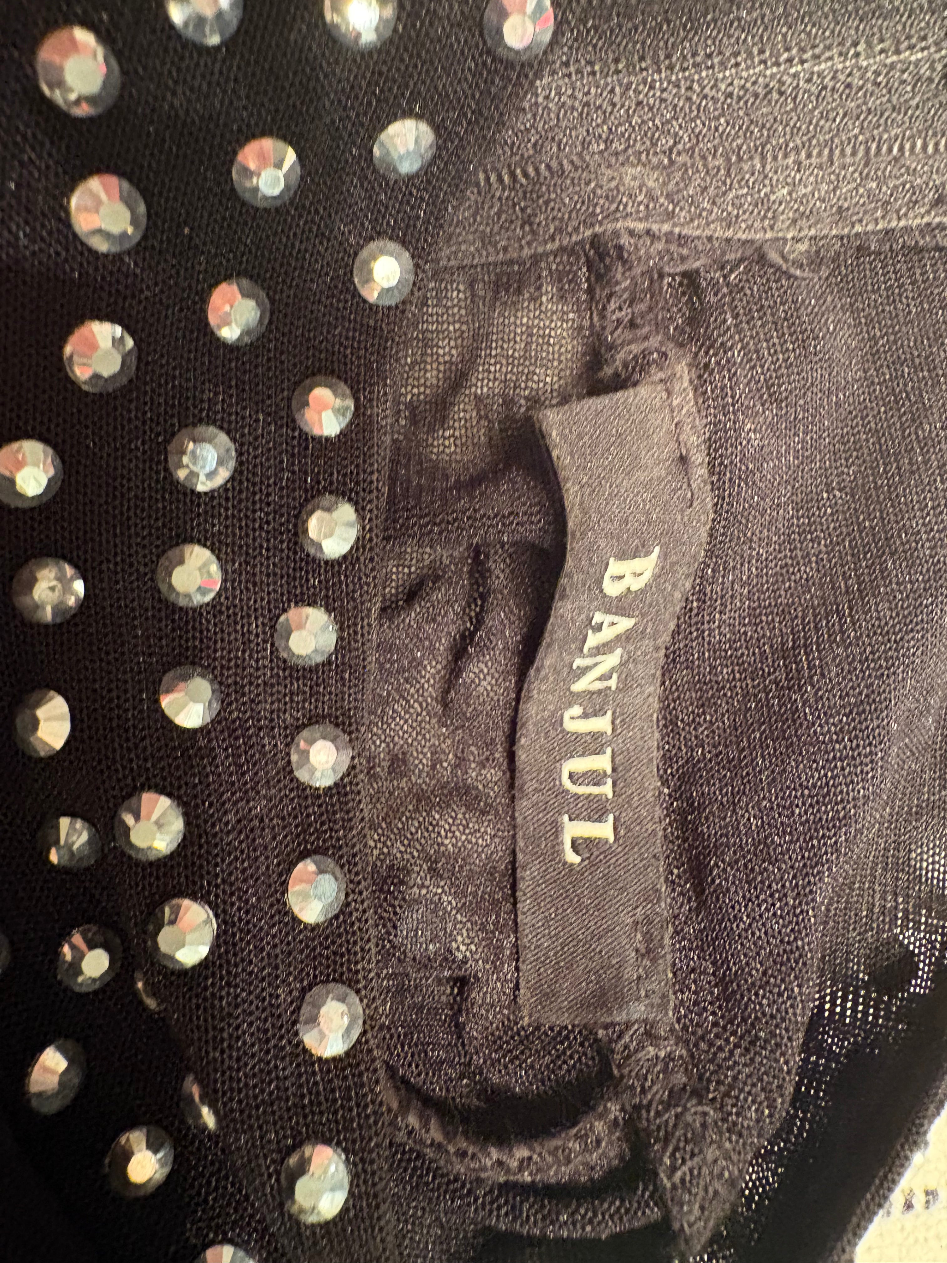Ban Jul Rhinestone Mesh Bodysuit | Preloved